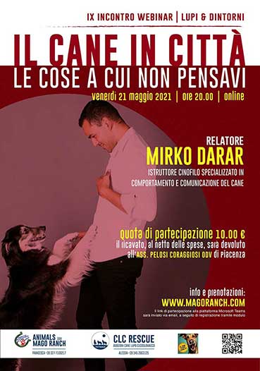 webinar con Mirko Darar educatore cinofilo