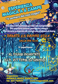 esperienza magica a sei zampe al Fiume Incantato di s.vittore di cingoli