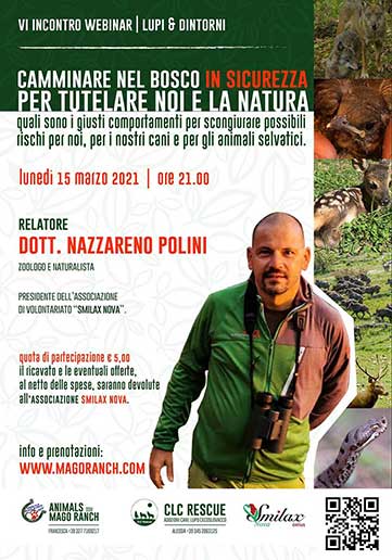 sesto webinar LA SICUREZZA NEL BOSCO con Nazzareno Polini del CRAS MARCHE